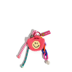 Nodu Nadu NN2418 Smiley Knit Pouch Keychain Bag Charm