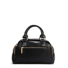 Nicole Lee P17201 Mini Satchel Bag – Black Croc Embossed with Gold Logo P17201
