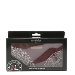 Nicole Lee “Hollywood” Zip-Around Wallet – Wine (Mandala Detail)