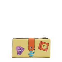 Vegan Leather RFID Bifold Wallet with Zip Wallet