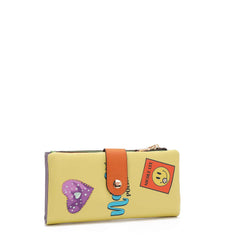 Vegan Leather RFID Bifold Wallet with Zip Wallet
